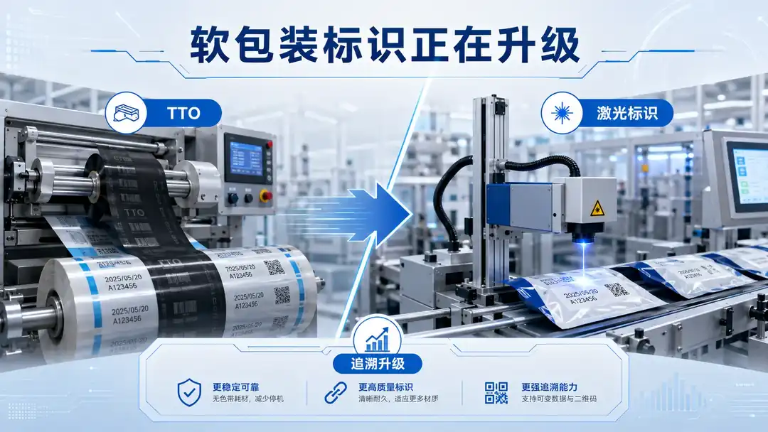 软包装标识正在从TTO升级到激光标识