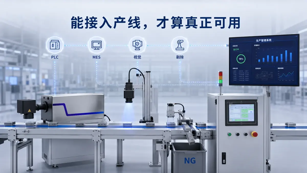 在线飞行激光打标方案