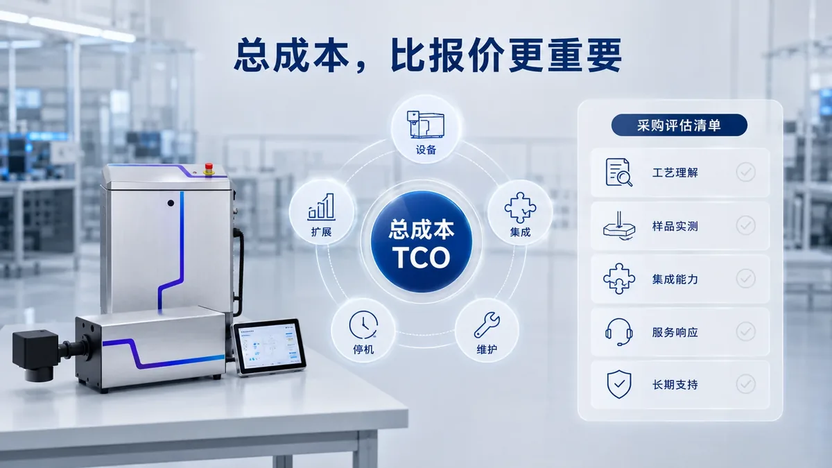 激光打标系统总拥有成本比报价更重要